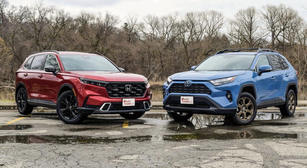 cry and rav4 outside 